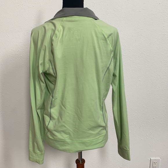 Lime green Pink Yoga Athletic pullover half zip L - Picture 5 of 8